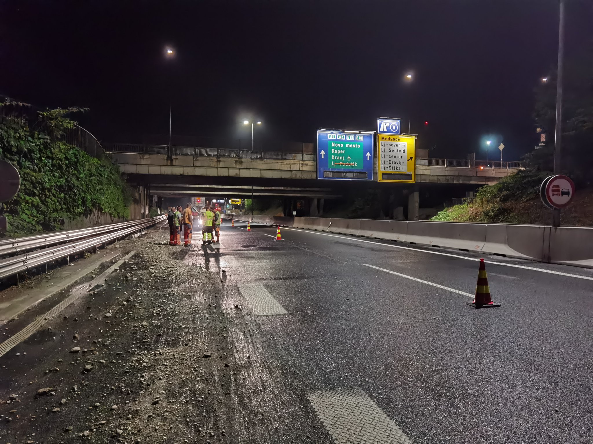 Sanacija Po Neurju Na Ljubljanski Obvoznici Bo Trajala Do Konca Avgusta