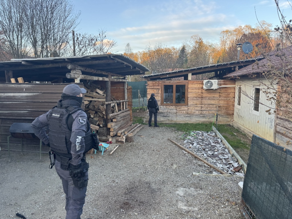 FOTO: Od hišnih preiskav do patruljiranja, v Novem mestu okrepljene sile policije