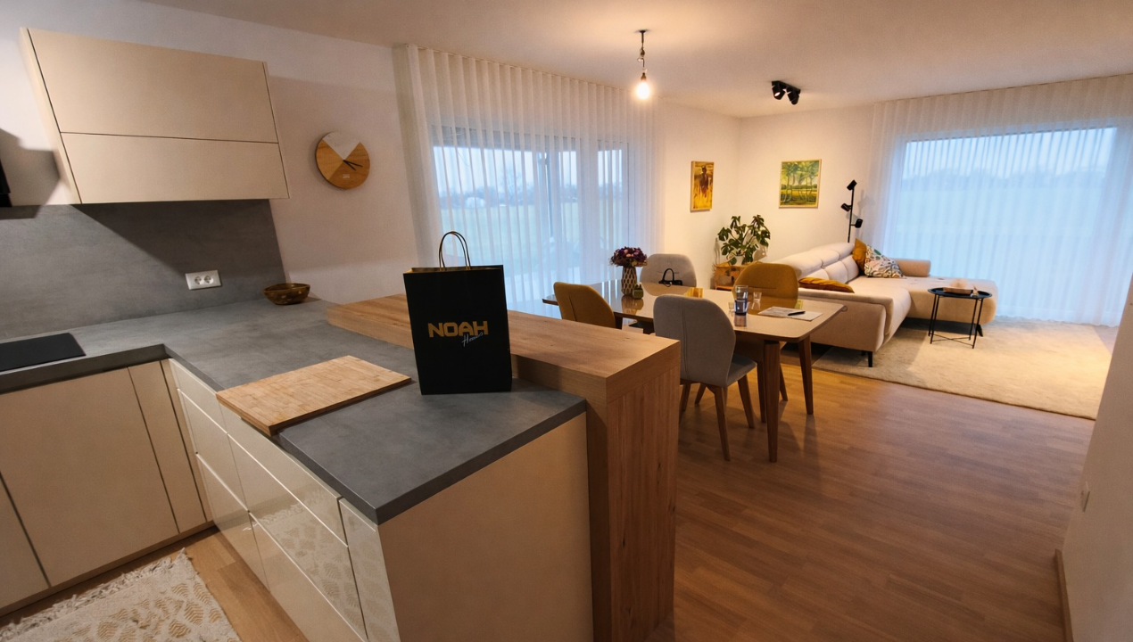 FOTO: Kako je videti montažna hiša, ko se v njej naseli vsakdan?