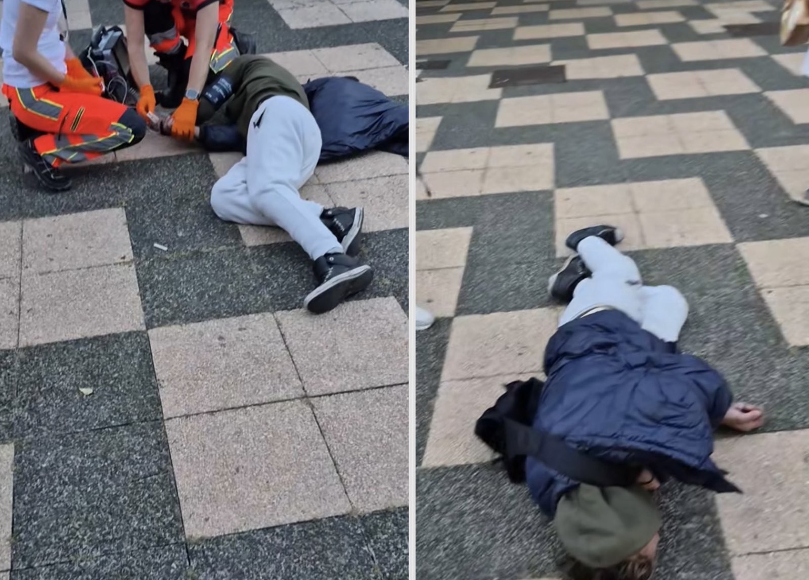 Posnetki nezavestnih oseb na avtobusni postaji v Mariboru sprožili preplah med ljudmi