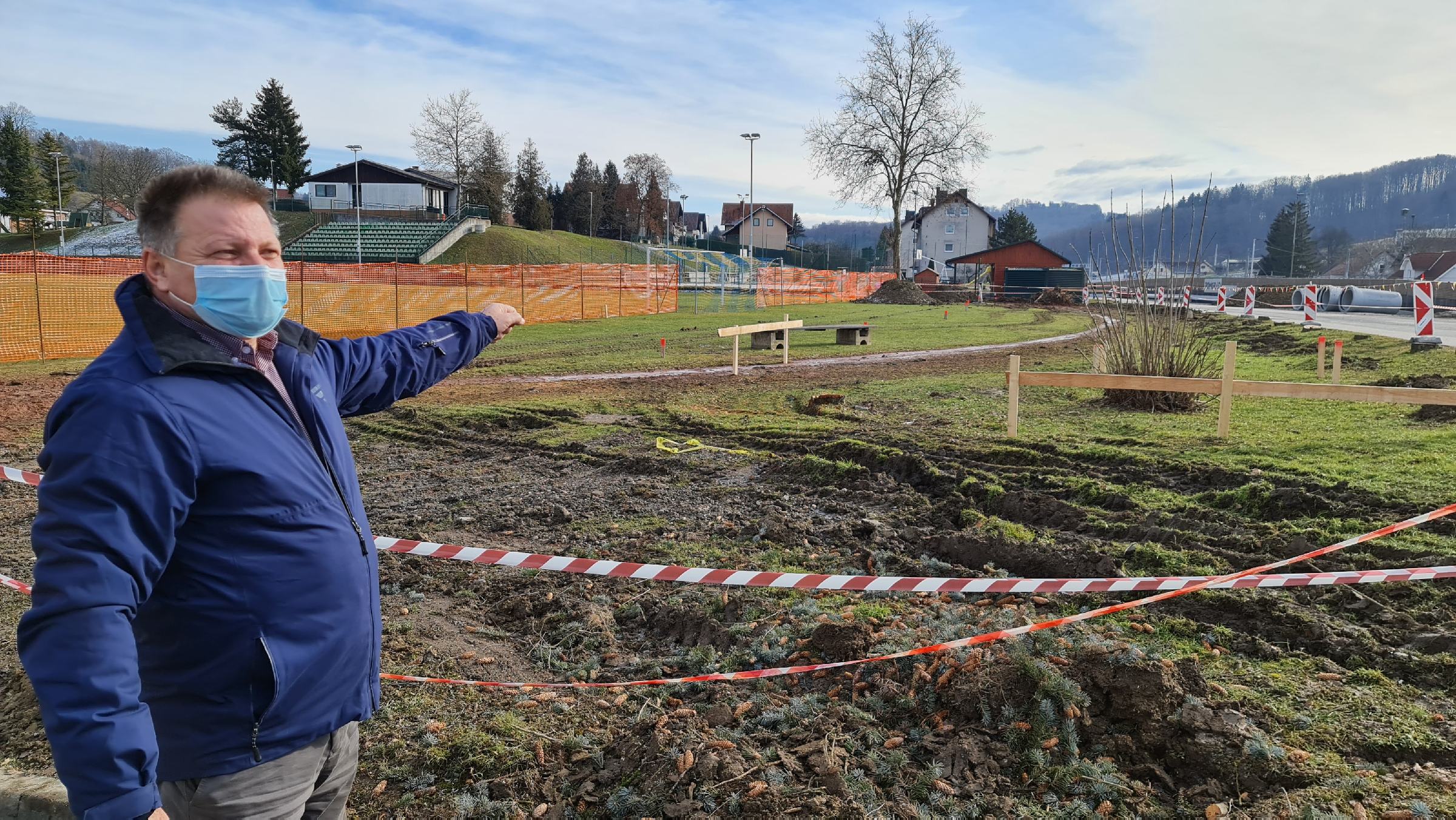 FOTO: Z obnovo osrednje ulice bo Šentij dobil novo podobo