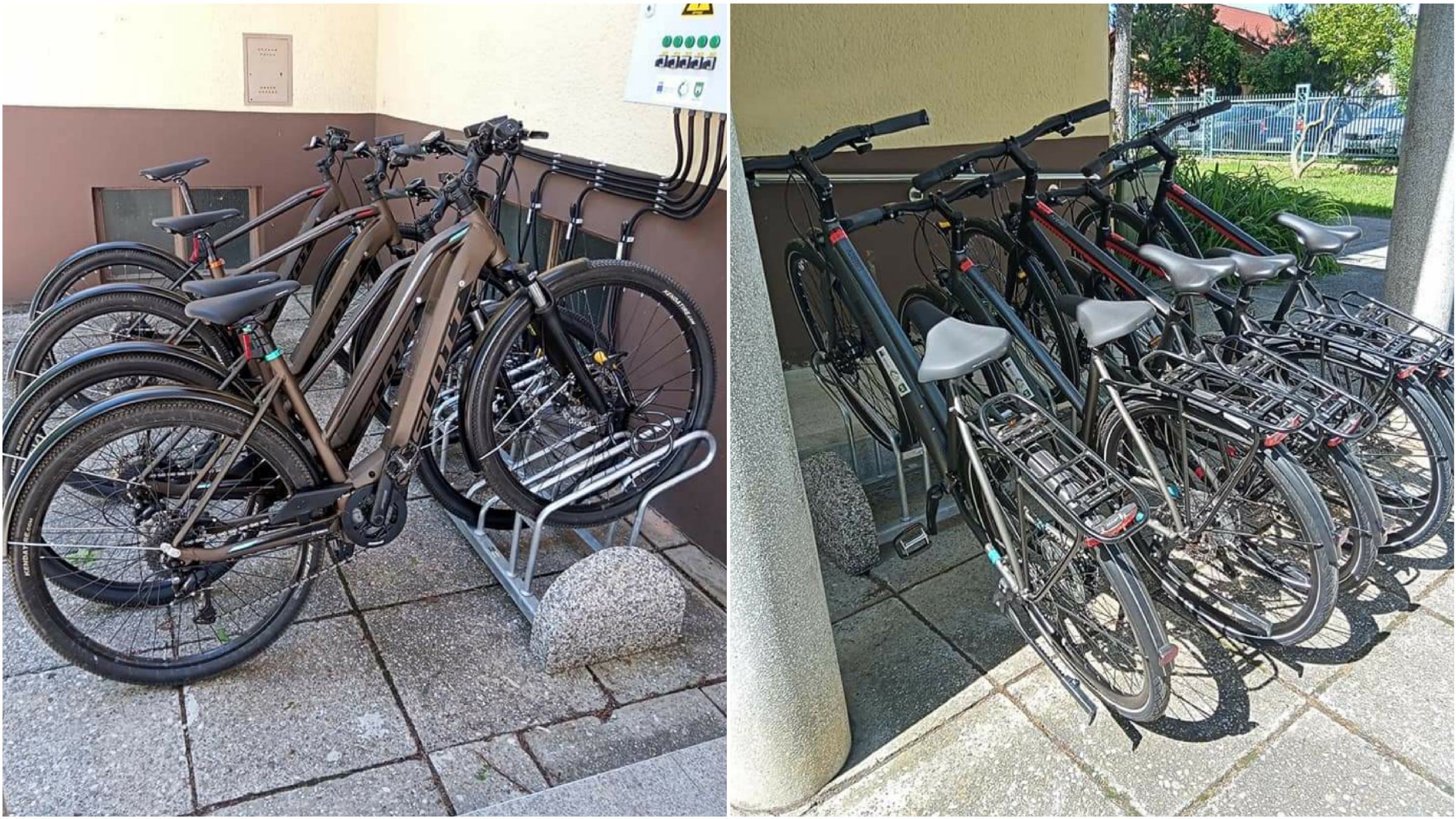 FOTO: V Račah si lahko občani brezplačno izposodijo kolesa