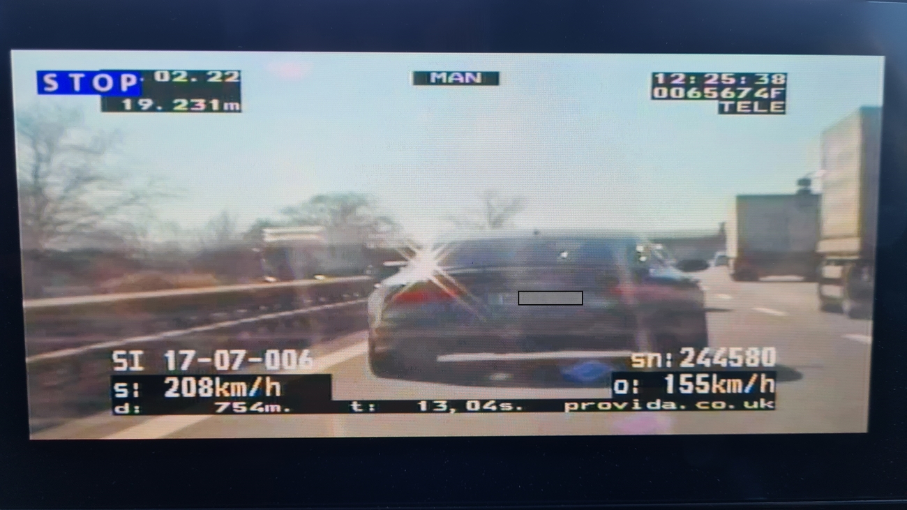 Po štajerski avtocesti divjal z več kot 200 kilometri na uro