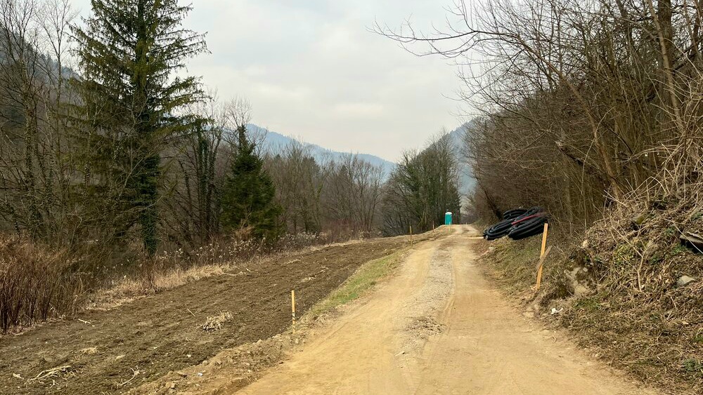 FOTO in VIDEO: Začeli z gradnjo novega odseka Dravske kolesarske poti