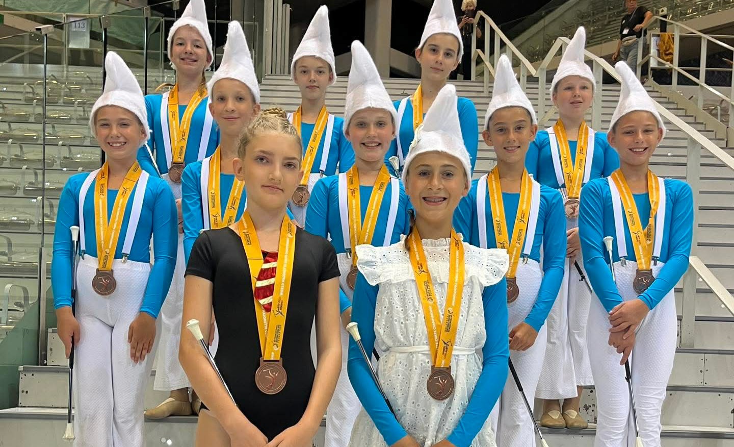 Neverjeten uspeh v Italiji: Anine mažoretke s svetovno bronasto medaljo