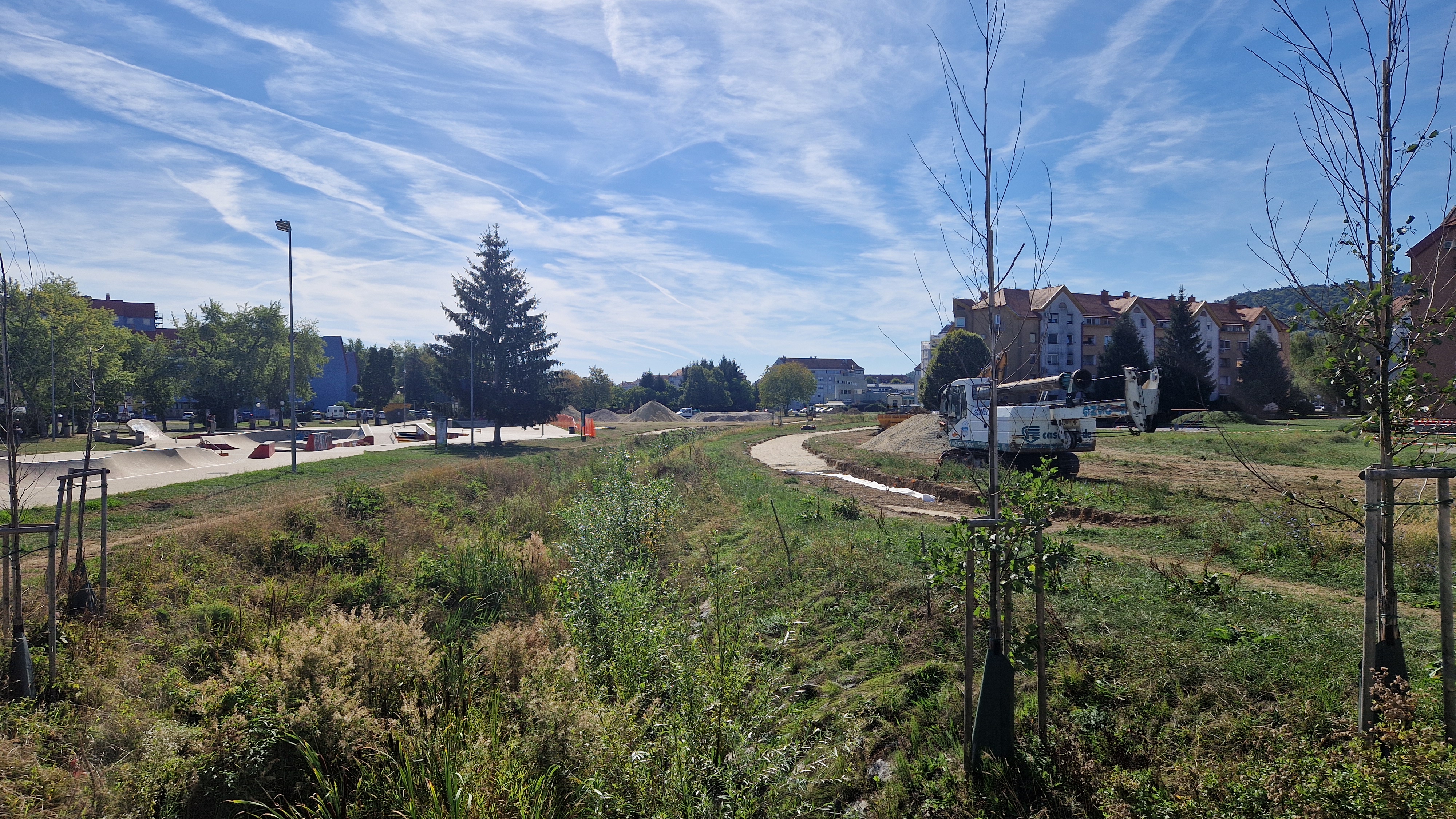 FOTO: Park ob Pekrskem potoku v Mariboru bo predvidoma zaživel prihodnjo jesen