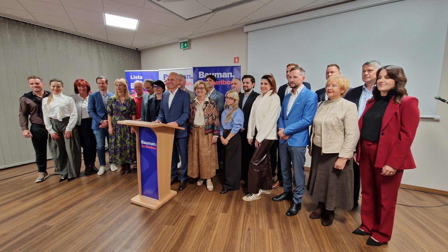 Županski kandidat Bauman predstavil načrte za Maribor in ekipo, s katero se podaja na volitve