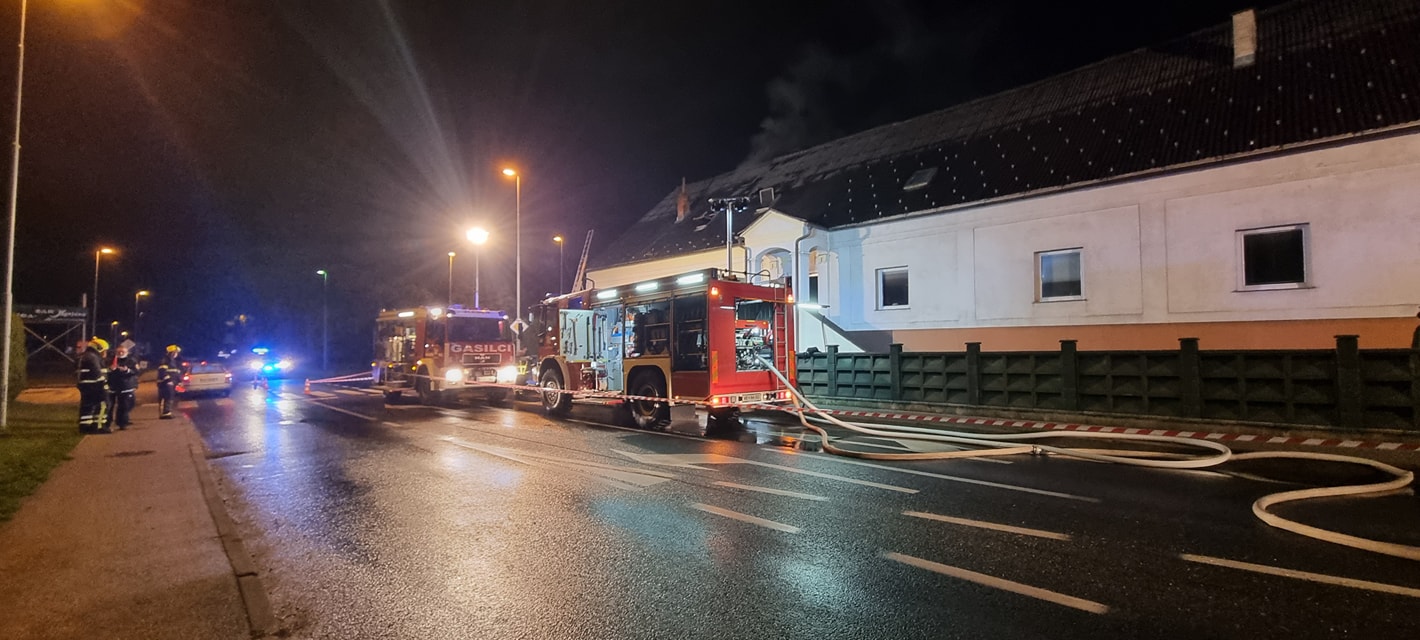 FOTO: Zagorelo v stanovanjski hiši v Selnici ob Dravi