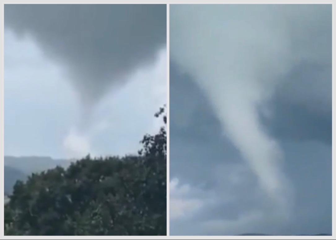 FOTO in VIDEO: Tornado na slovenskih tleh