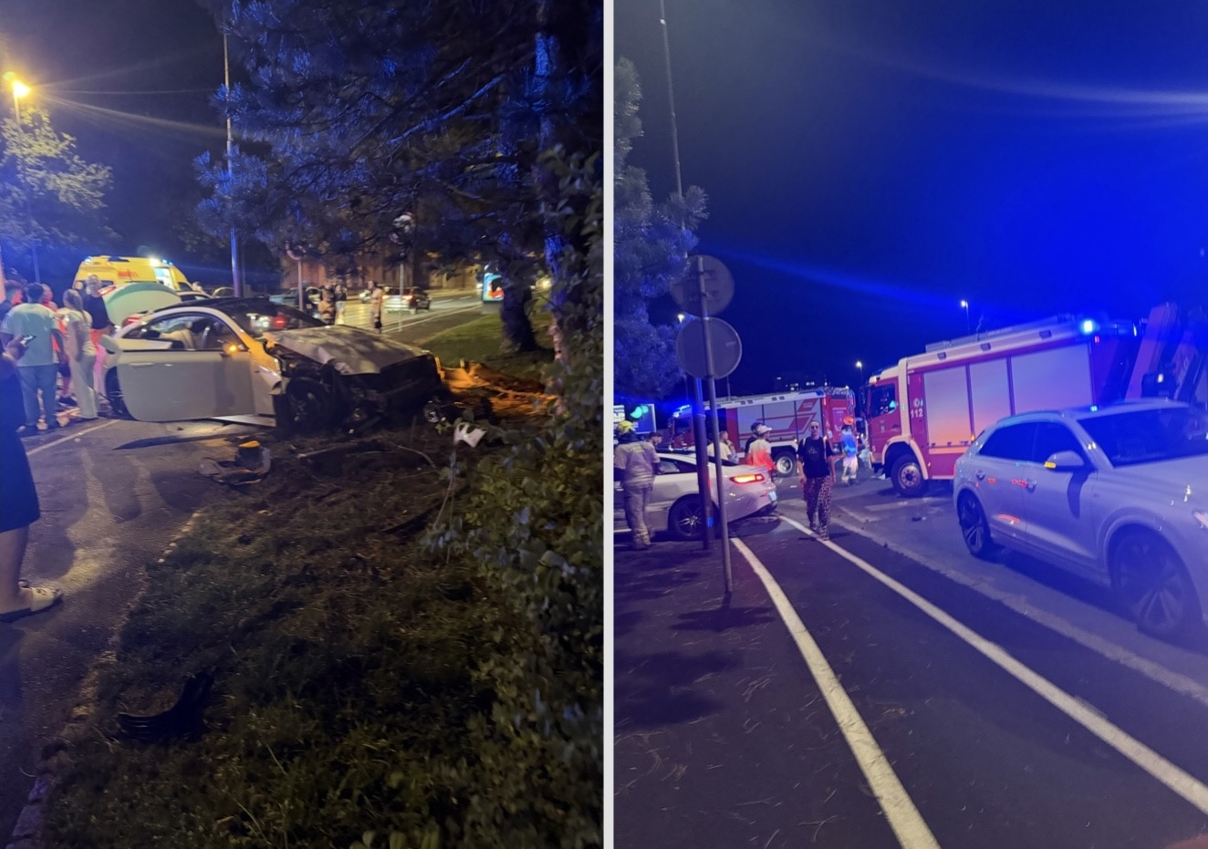 FOTO: Prometna nesreča na Titovi cesti, posredujejo gasilci in reševalci