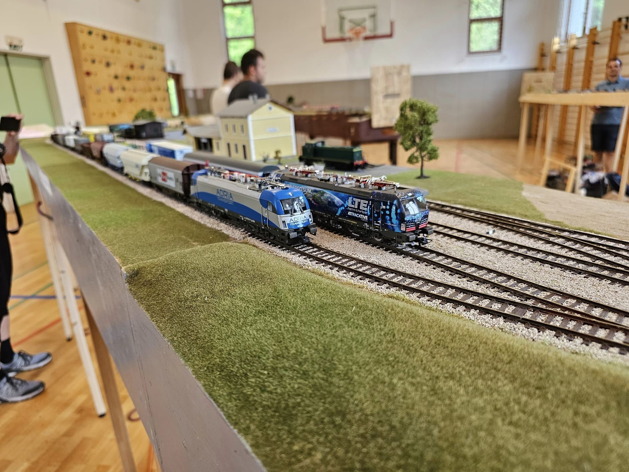 V Pesnici boste lahko videli vožnje različnih vlakov po modulni maketi