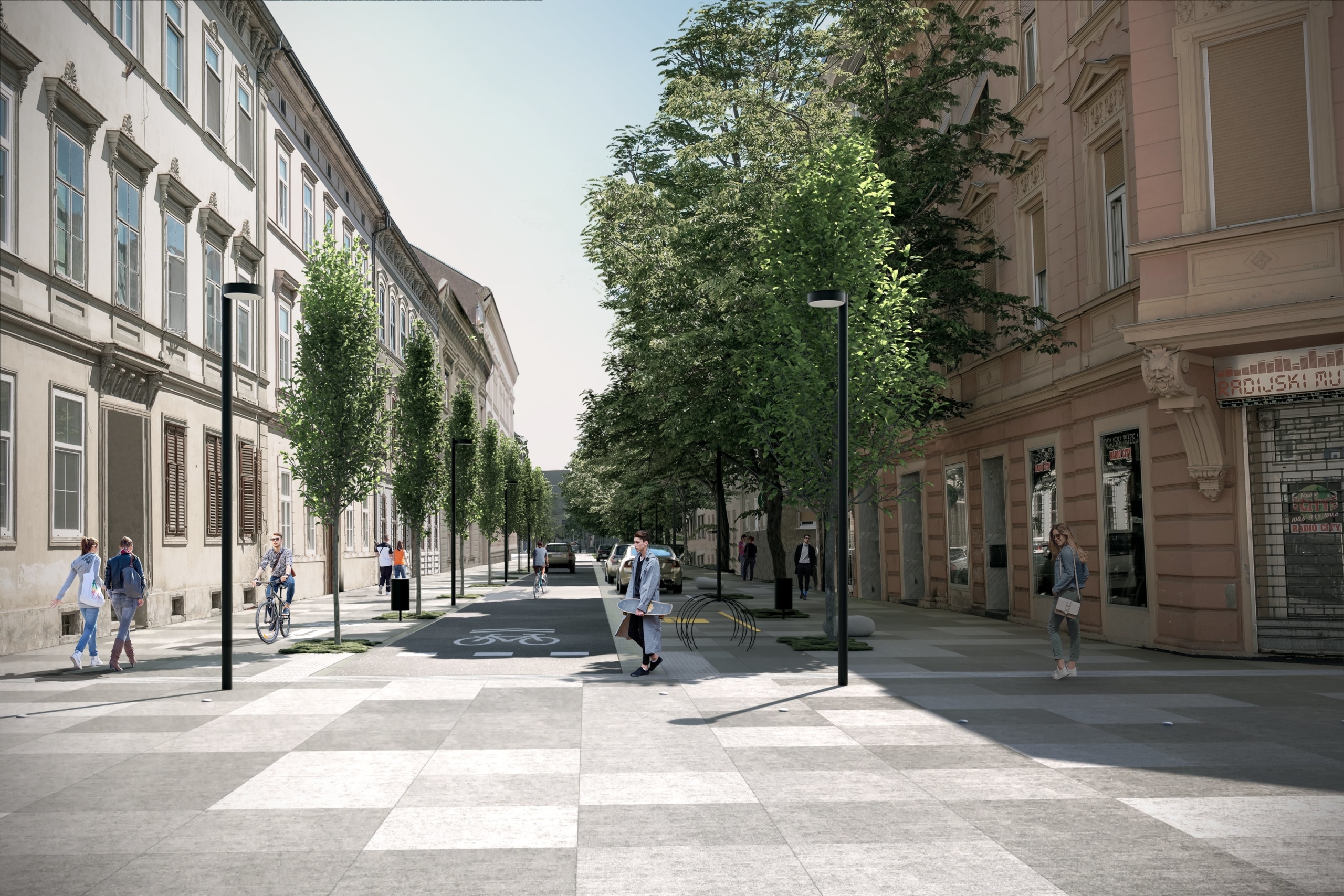 FOTO: Tako bo po novem izgledala Gregorčičeva ulica, prenova se je že začela