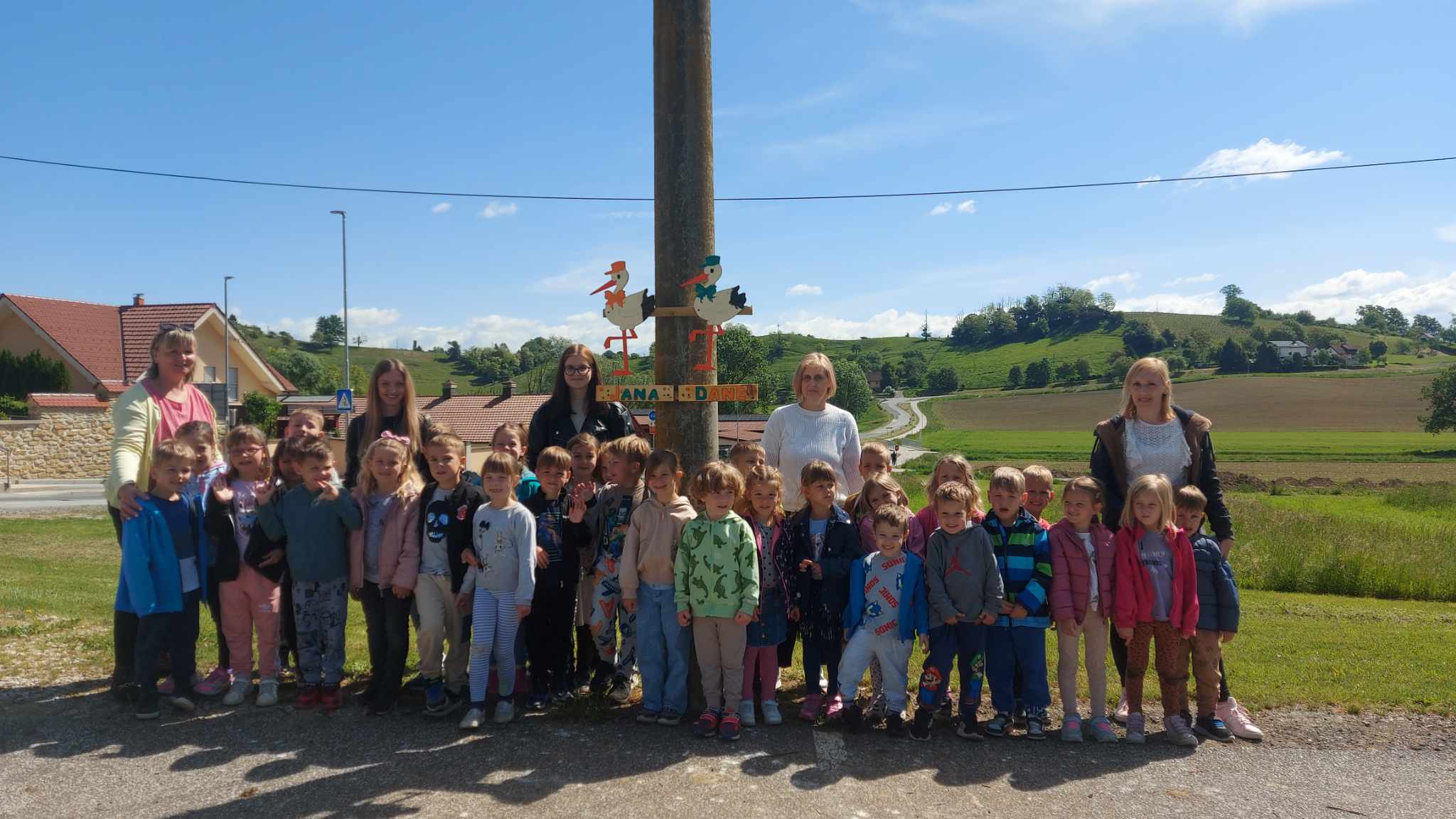 Jana in Dane: Tako so najmlajši poimenovali štorklji iz Jurovskega Dola
