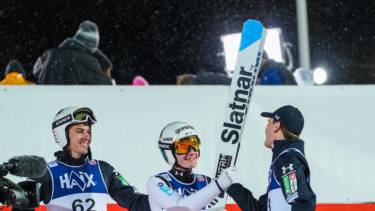 Domen Prevc prepričljivo zmagal: Po daljavi dneva potrdil vodstvo in pometel s konkurenco