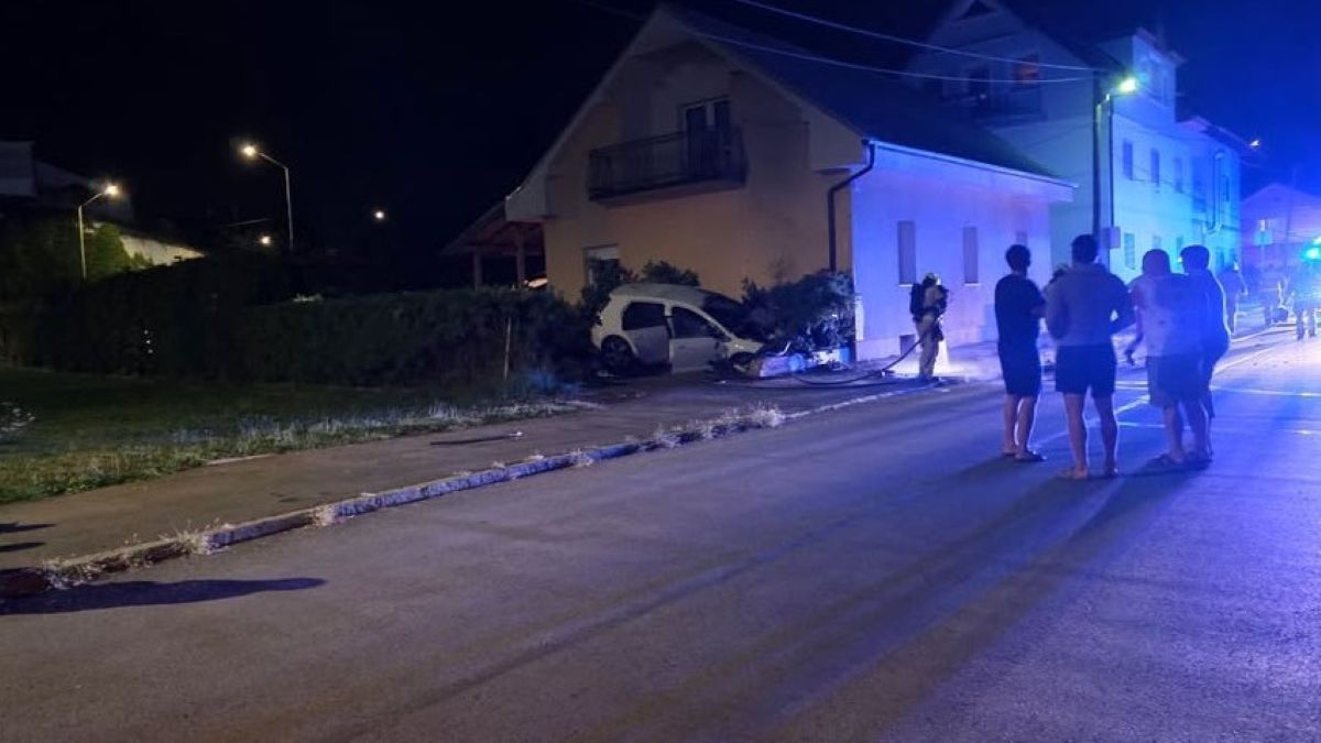 FOTO: Po Mariboru bežal pred policisti, ki so ga nato rešili iz plamenov