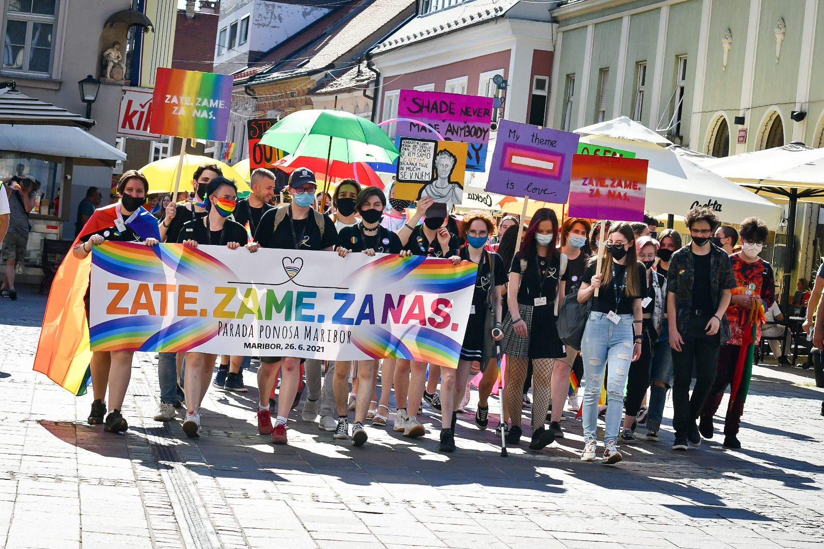 FOTO in VIDEO: Parada ponosa znova na ulicah Maribora