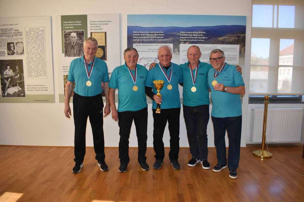 Vztrajnost se je izplačala: Ekipa kegljačev DU Bezena do naslova državnih prvakov