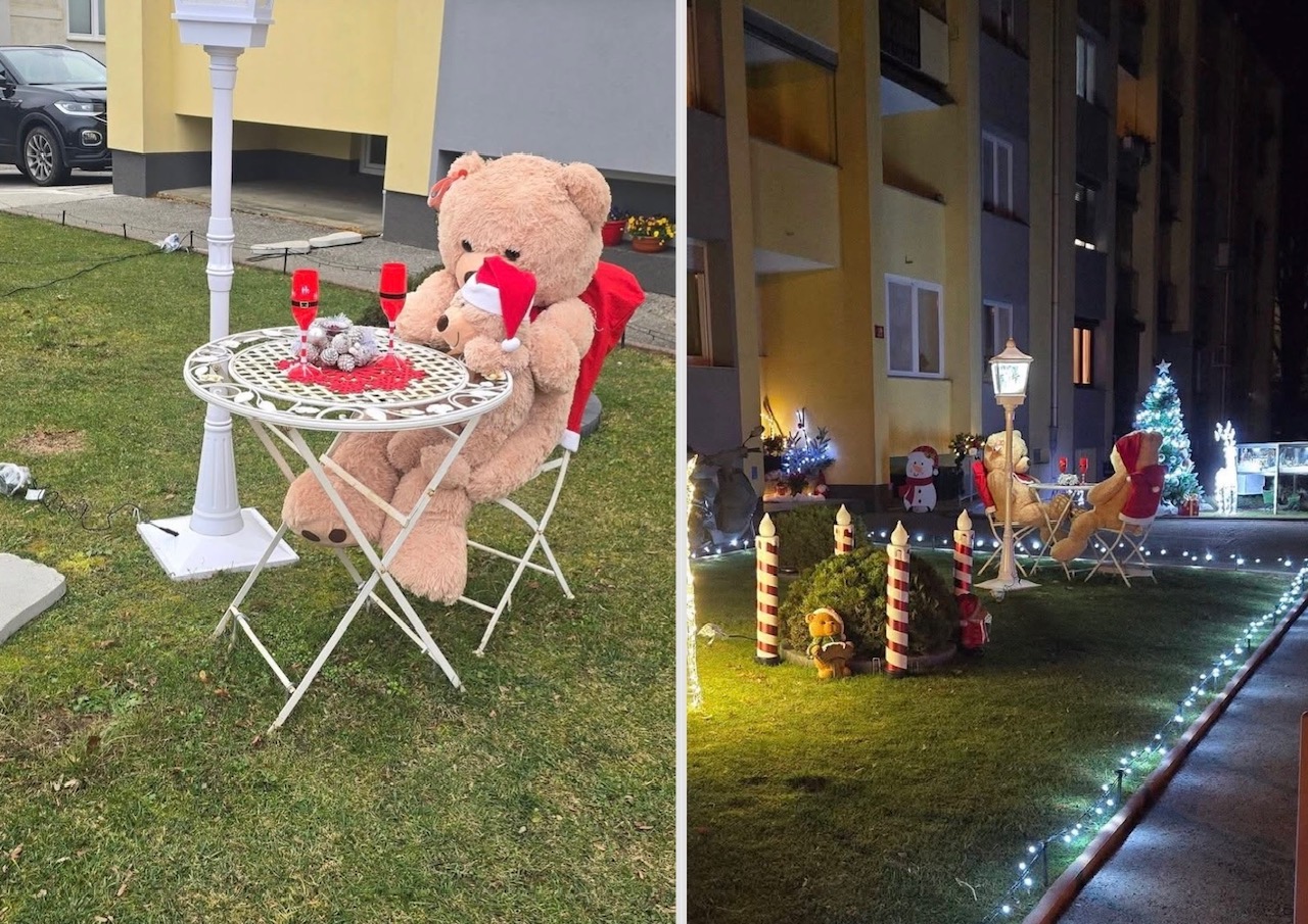 Otroci v Mariboru razočarani: Mati in mali praznični medved ostala brez očeta