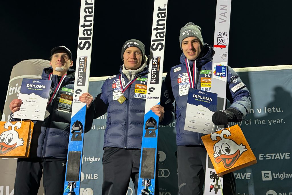 Nika Prevc in Anže Lanišek v Planici ubranila naslova državnih prvakov