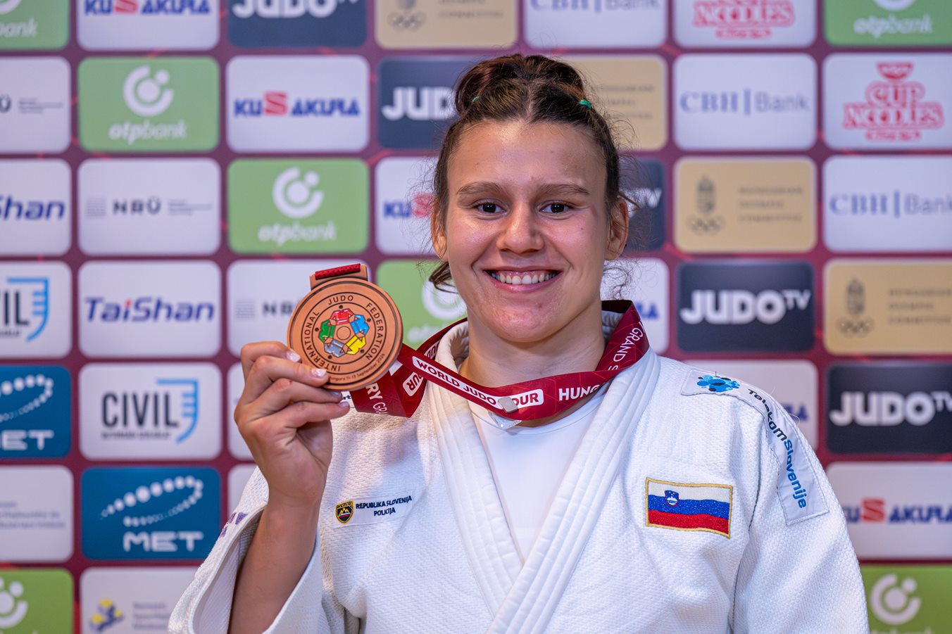 Mariborska judoistka Metka Lobnik v Budimpešti osvojila bronasto medaljo