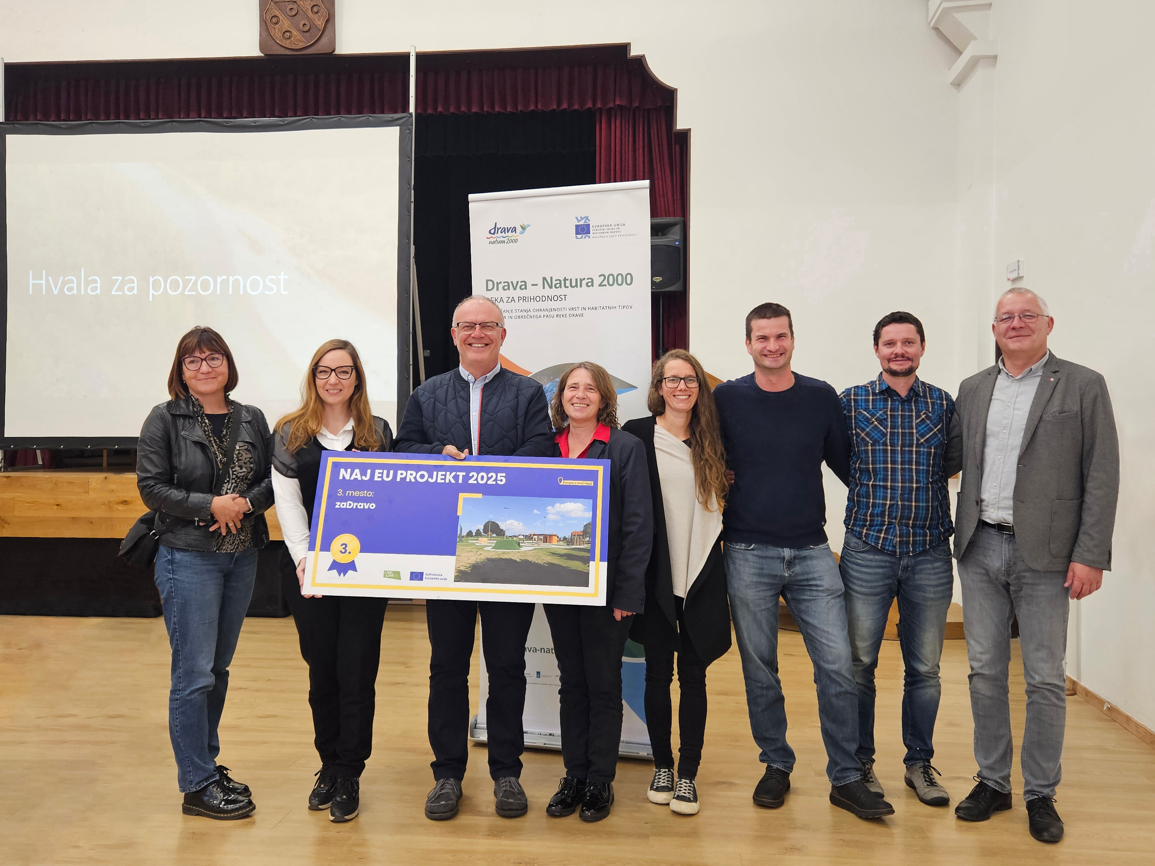 Projekt Drava Natura 2000 prejel prestižno priznanje na evropskem projektu