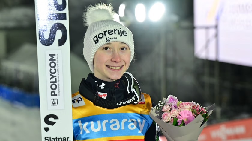 Nika Prevc kljub drugemu mestu zadovoljna, zdaj je na vrsti Domen