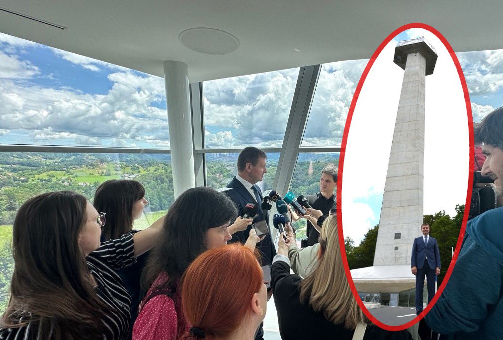 FOTO: Odprli najvišji razgledni stolp v Sloveniji