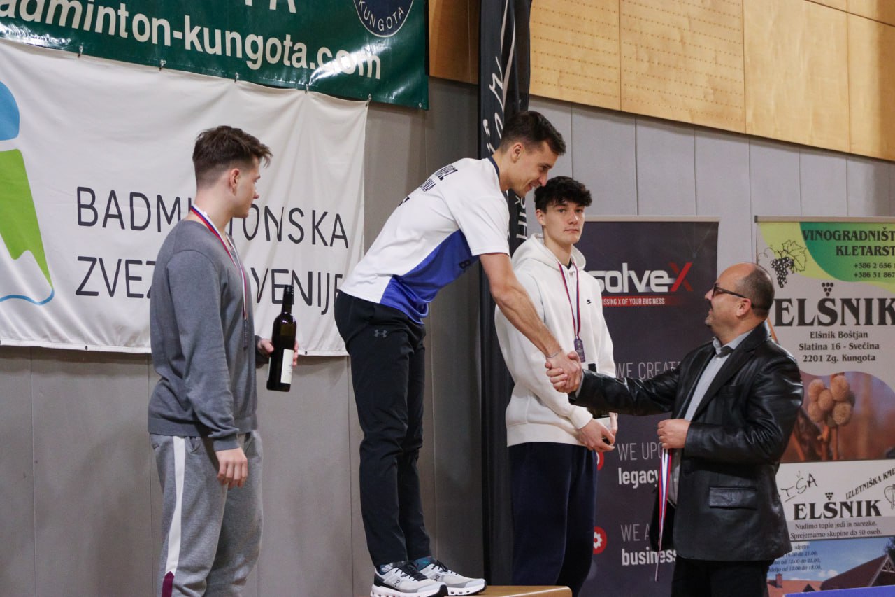 FOTO in VIDEO: Badminton klub Kungota do treh medalj na domačem terenu