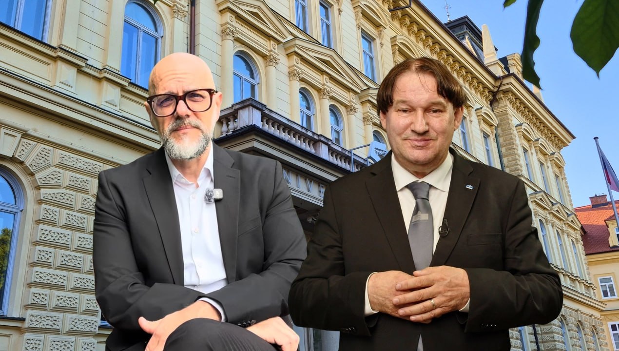 Digitalno soočenje pred volitvami: Korošak in Slavinec o transparentnosti, vodenju univerze in odnosu vodstva do zaposlenih ter študentov (VIDEO)
