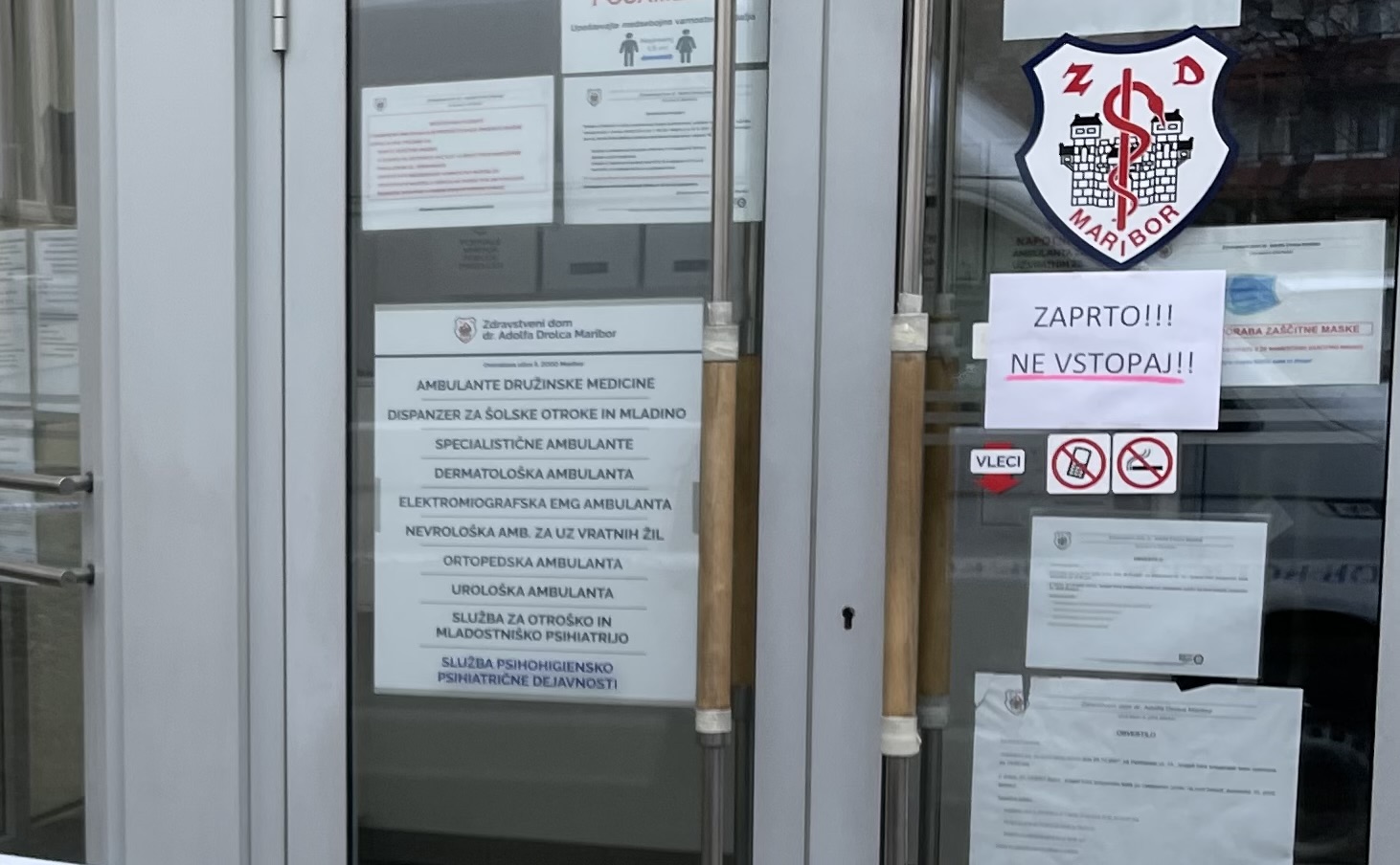 V Mariboru zaprtje ambulante družinske medicine