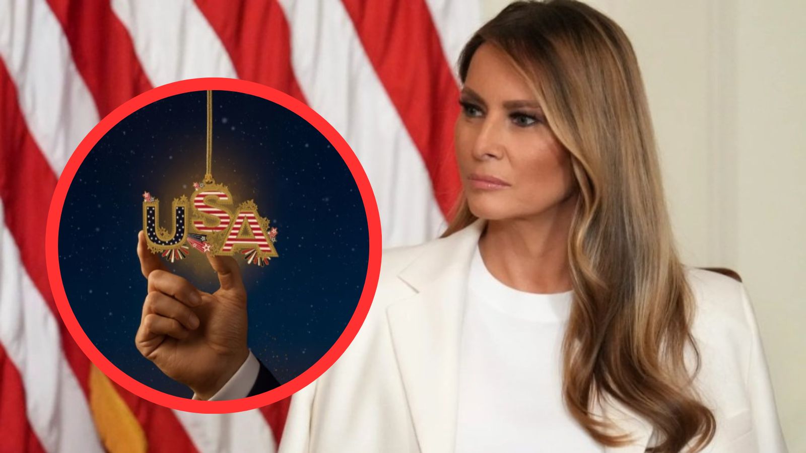 Melania Trump znova v središču pozornosti, tokrat zaradi svojih dragih božičnih okraskov