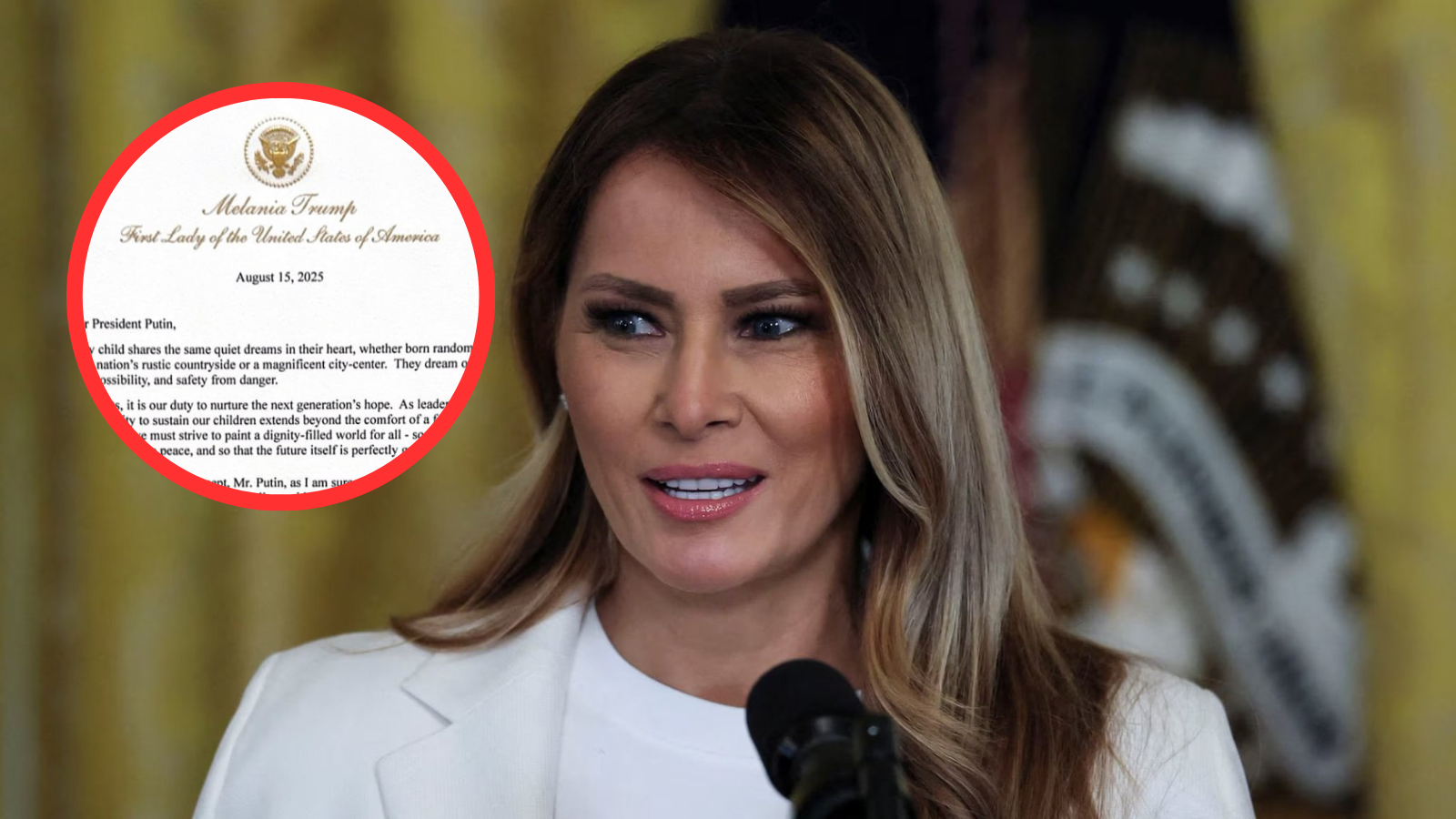 Razkrivamo vsebino pisma, ki ga je Melania Trump poslala Vladimirju Putinu