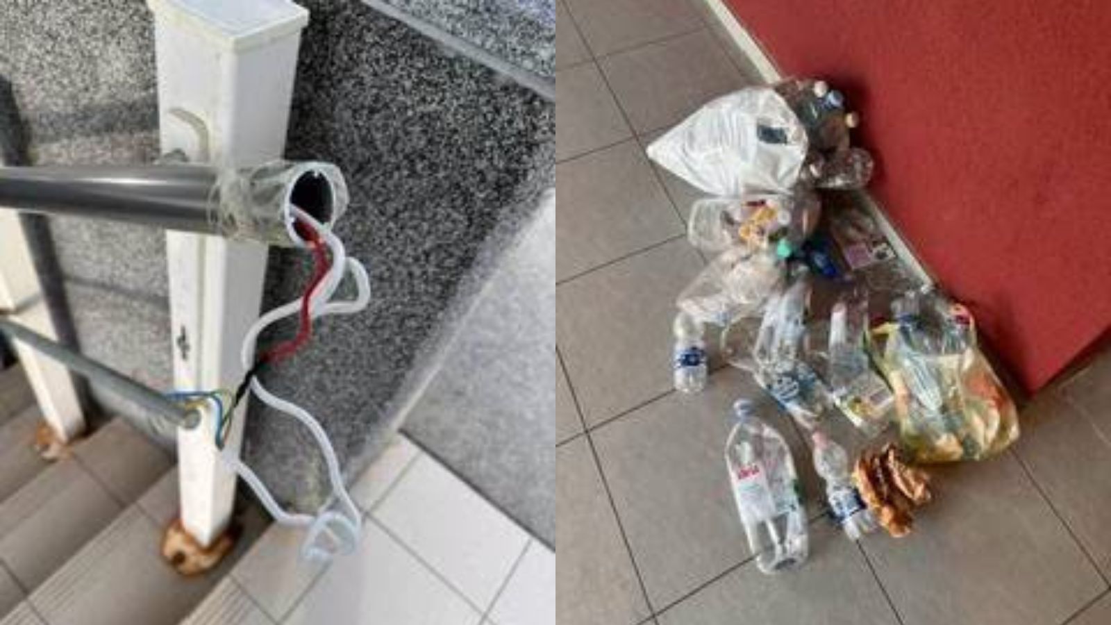 FOTO: Vandali so se znova znašali nad stavbo MČ Pobrežje