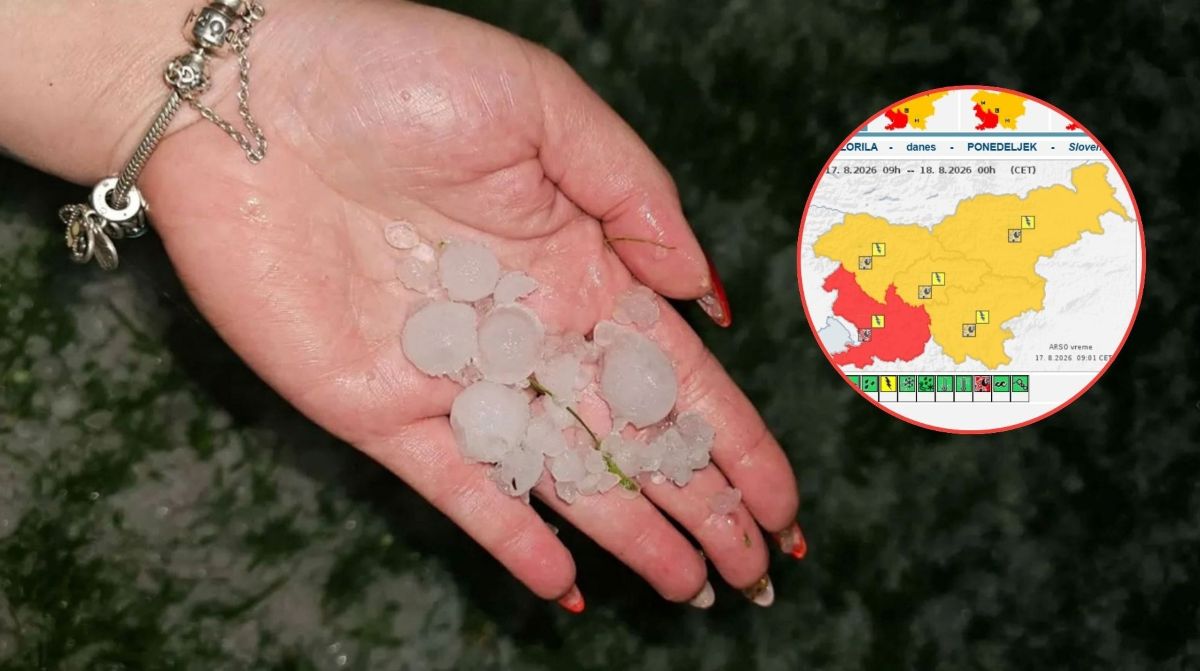 Naše kraje bodo kmalu zajele nevihte, meteorologi ne izključujejo niti toče