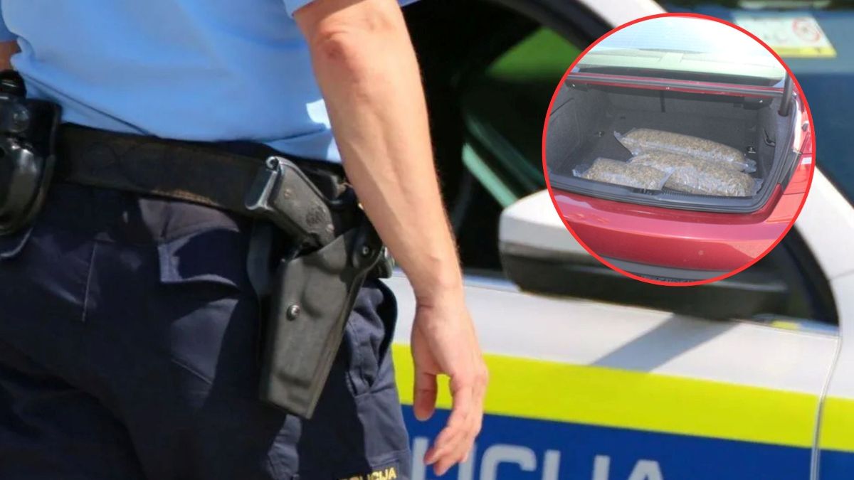 Med kontrolo prometa v vozilu 29-letnika odkrili kar 2.6 kg prepovedane droge