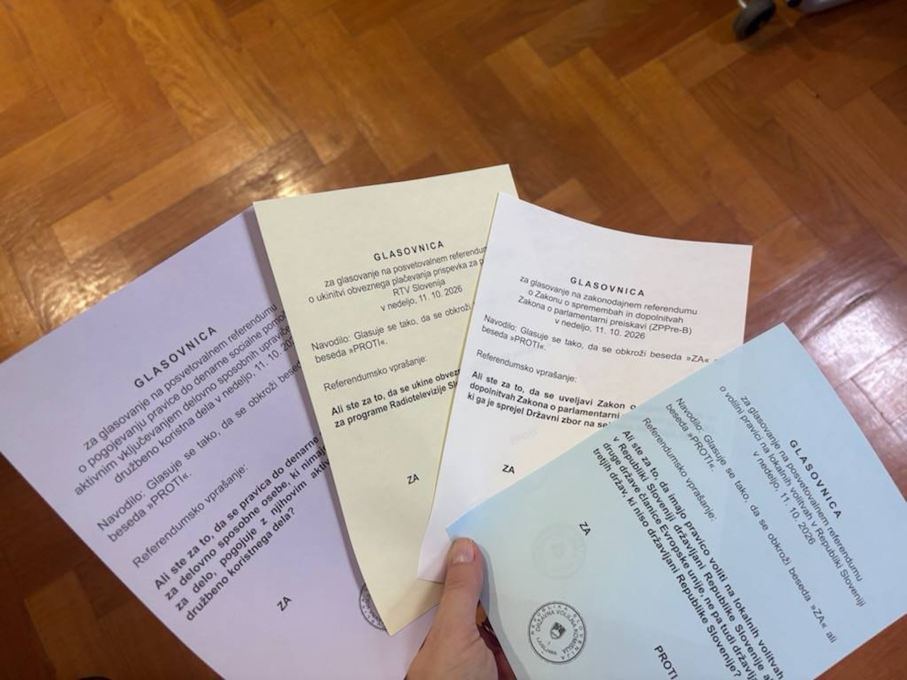 Prešteli so še zadnje glasove: Takšna je dokončna odločitev Slovencev na štirih referendumih