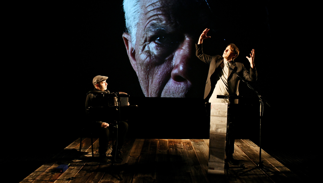 Moja vojna harmonika Zgodovinski kabaret za pripovedovalca in harmoniko