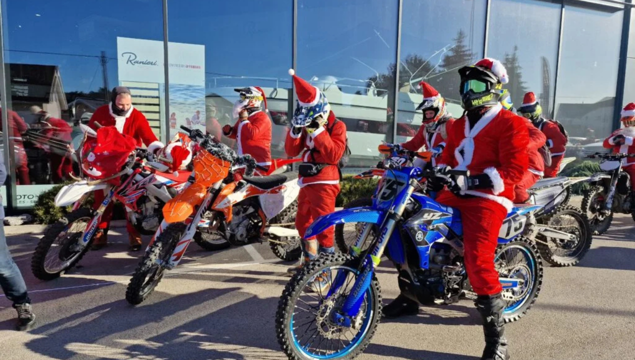 FOTO: Kaj se zgodi, ko otroci svoje igrače podarijo drugim in ko na motorje sedejo … Božički?