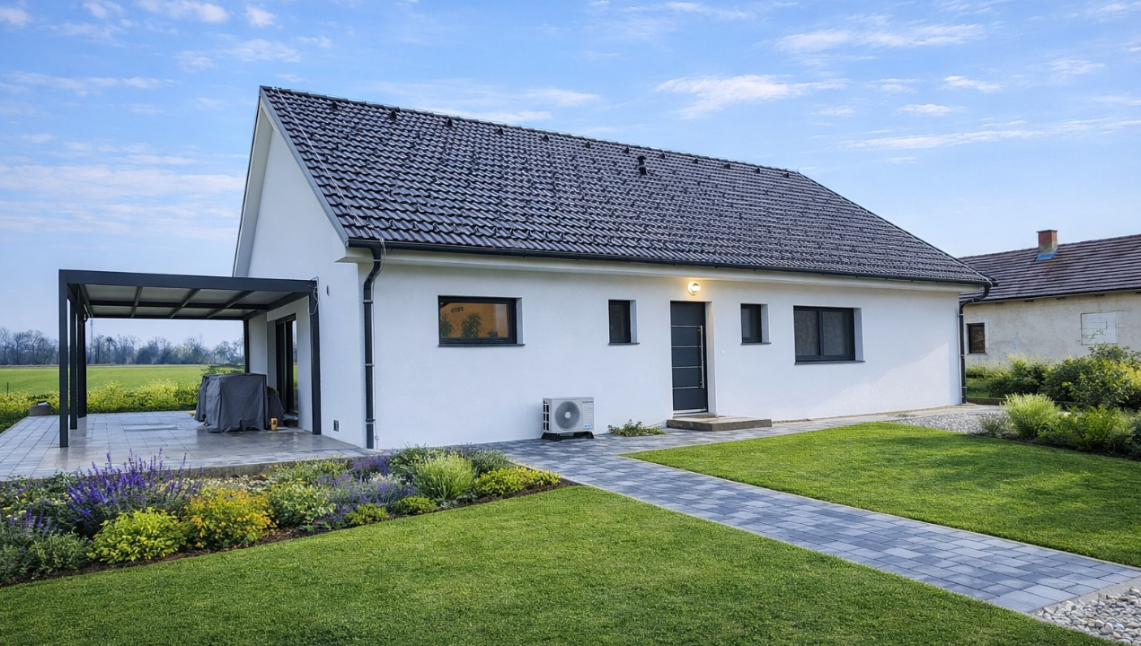 FOTO: Kako je videti montažna hiša, ko se v njej naseli vsakdan?