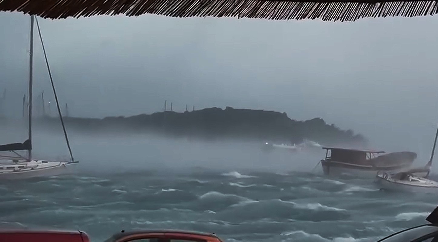 VIDEO: Hudo neurje na Hrvaškem, poškodovanih več oseb