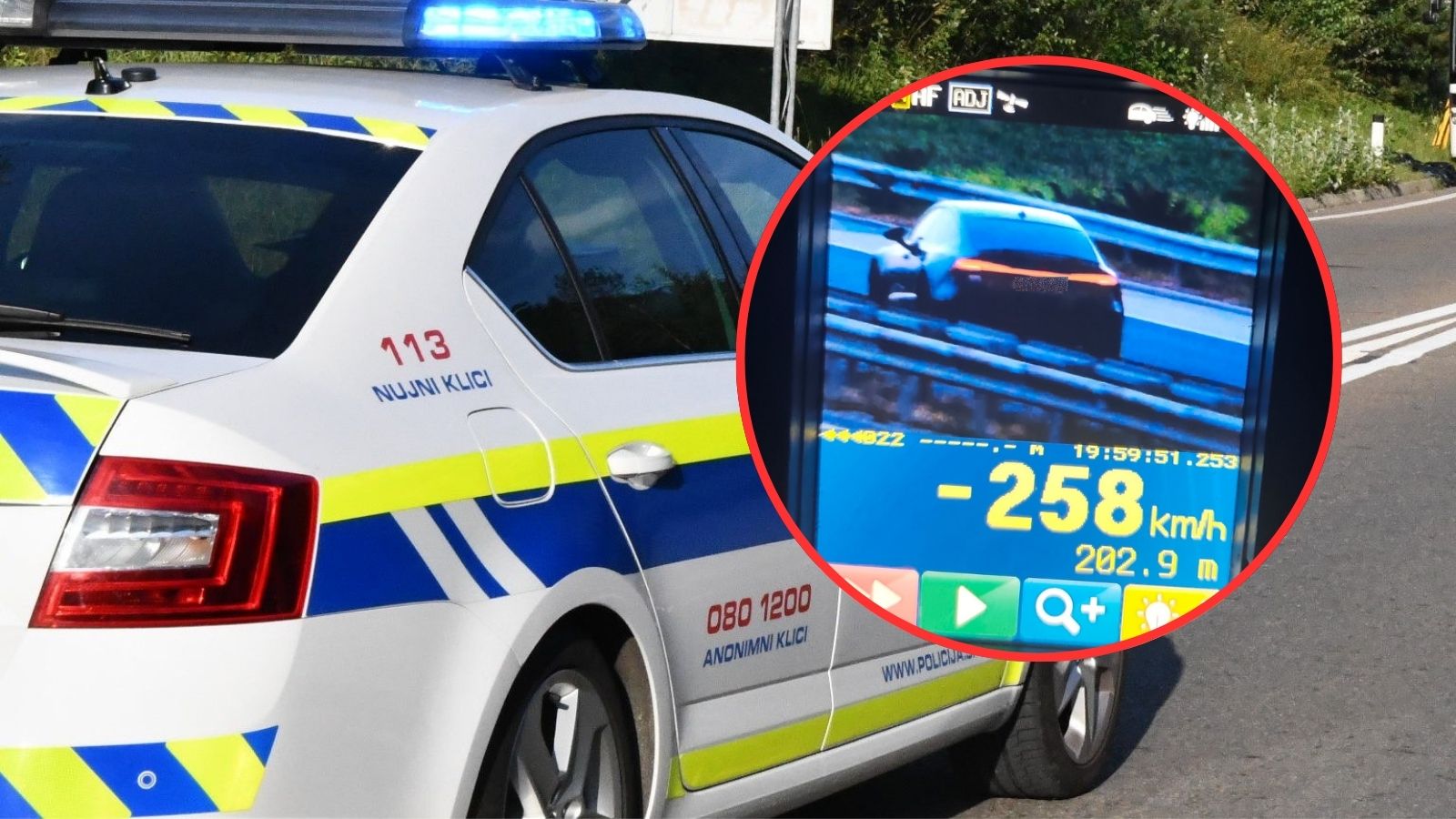 Anglež z audijem po naši avtocesti vozil kar 258 km/h, sledila je visoka kazen