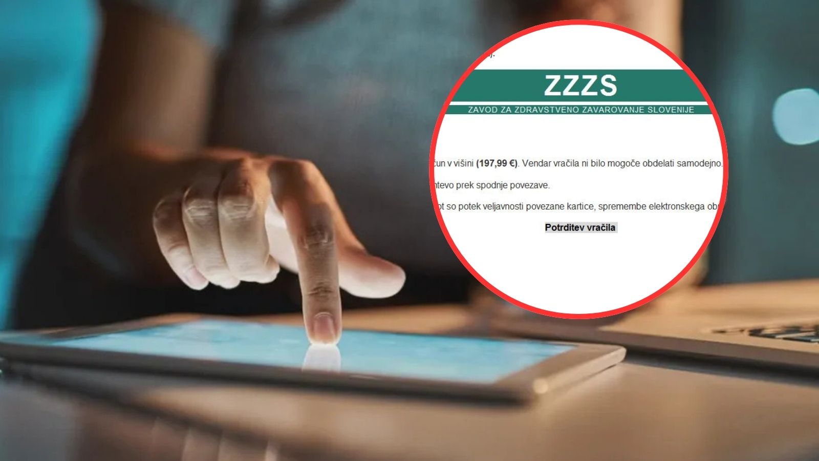 Če ste dobili to sporočilo od ZZZS-ja, ga nikar ne odpirajte