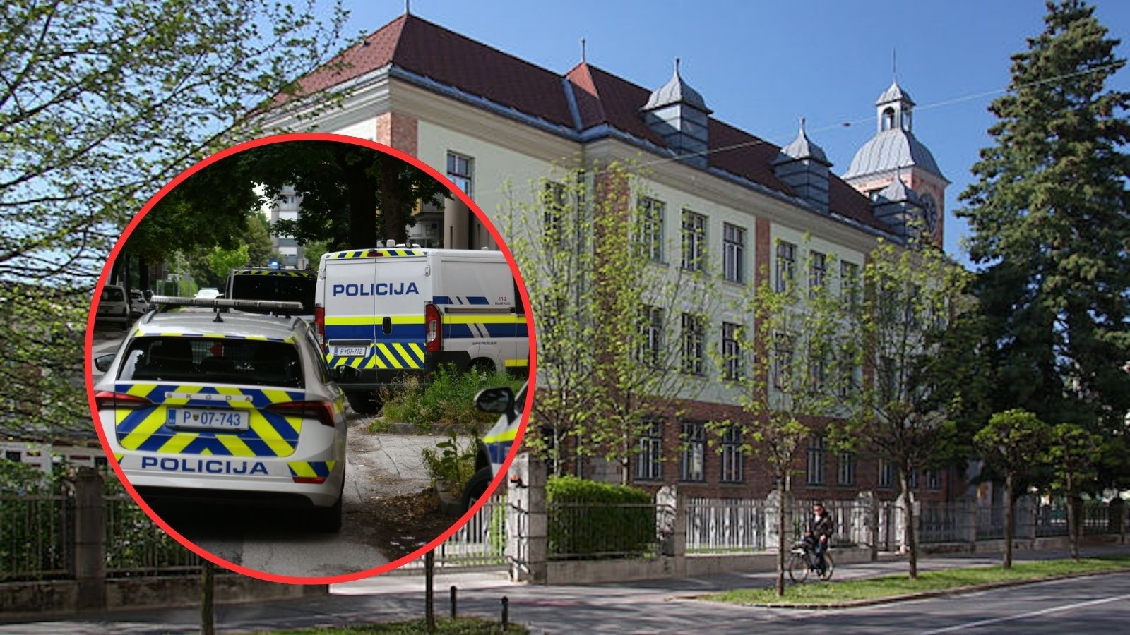Varnostni incident v Ljubljani: Neznanec preskočil ograjo ministrstva, posredovali reševalci