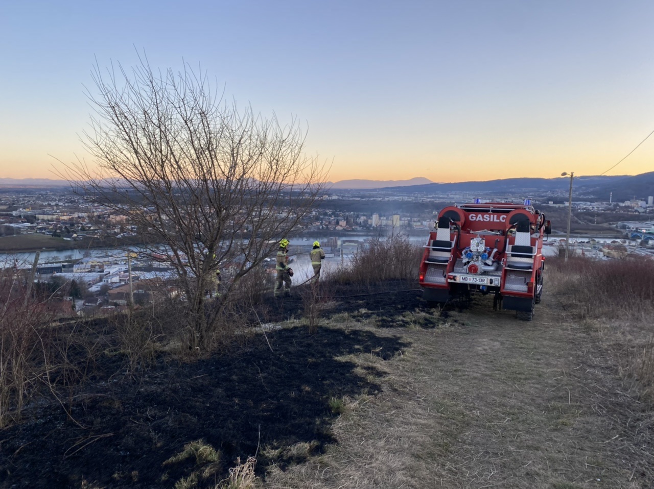 FOTO: Zagorelo pri Belem križu nad Mariborom