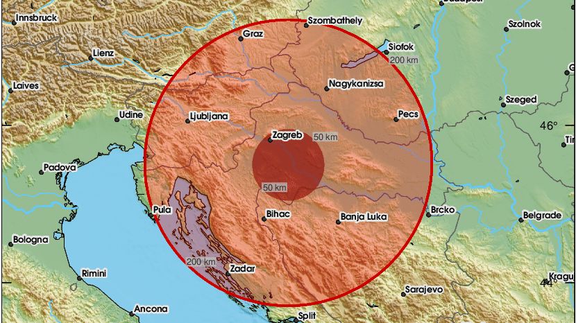 Potres magnitude 2,5 stresel sosede, tresenje čutili tudi v Sloveniji