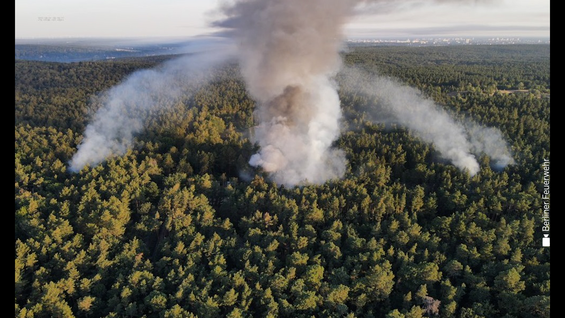 FOTO in VIDEO: V Berlinu se je vnelo skladišče streliva, gori 50 hektarjev gozda