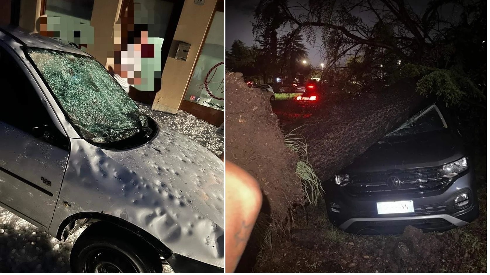 FOTO in VIDEO: V sosednji Italiji padala ogromna toča, divjal tudi tornado