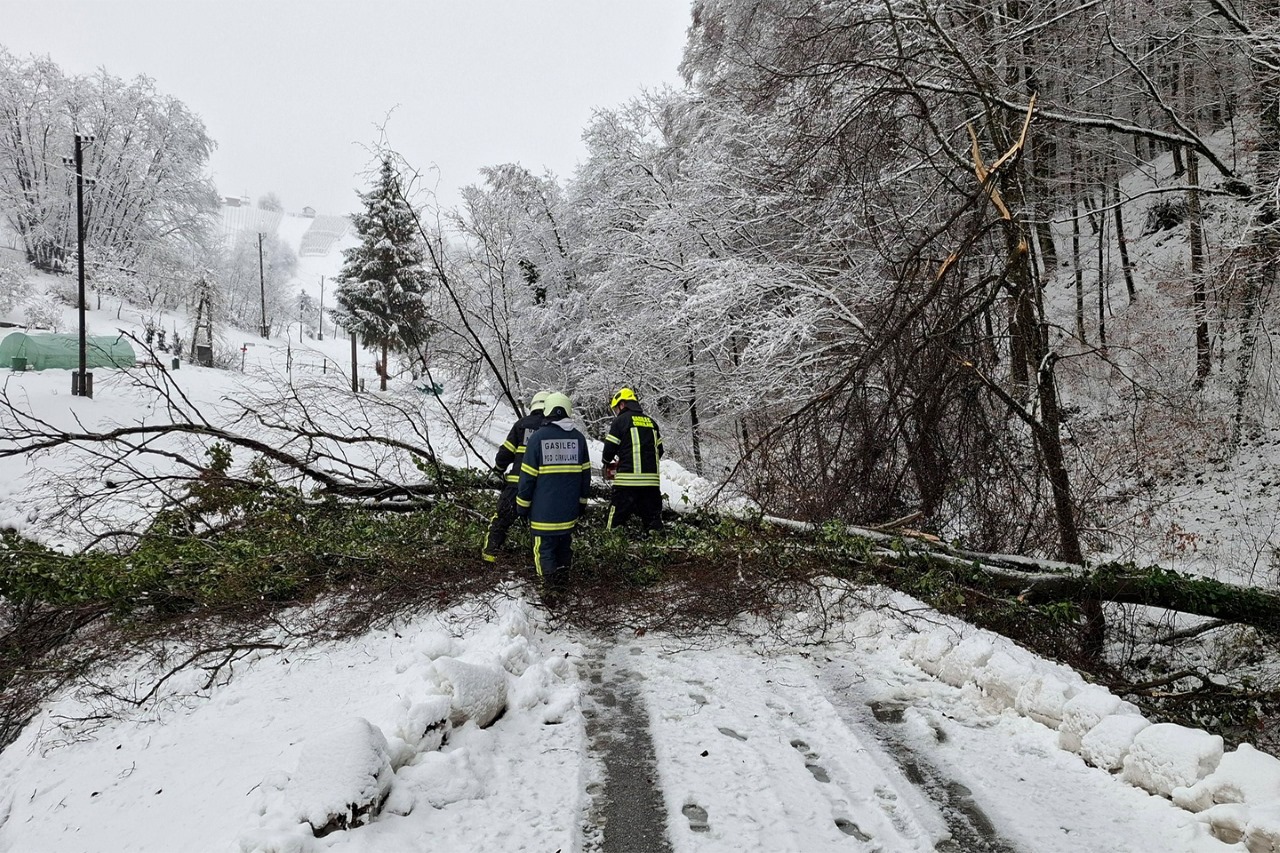 V okolici Maribora in Haloz druga noč brez elektrike, delavci napake odpravljajo
