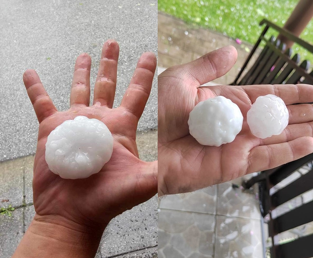 FOTO: Napovedi so se uresničile, v okolici Maribora padala toča, poplavilo je več kleti, skoraj je nastal celo tornado