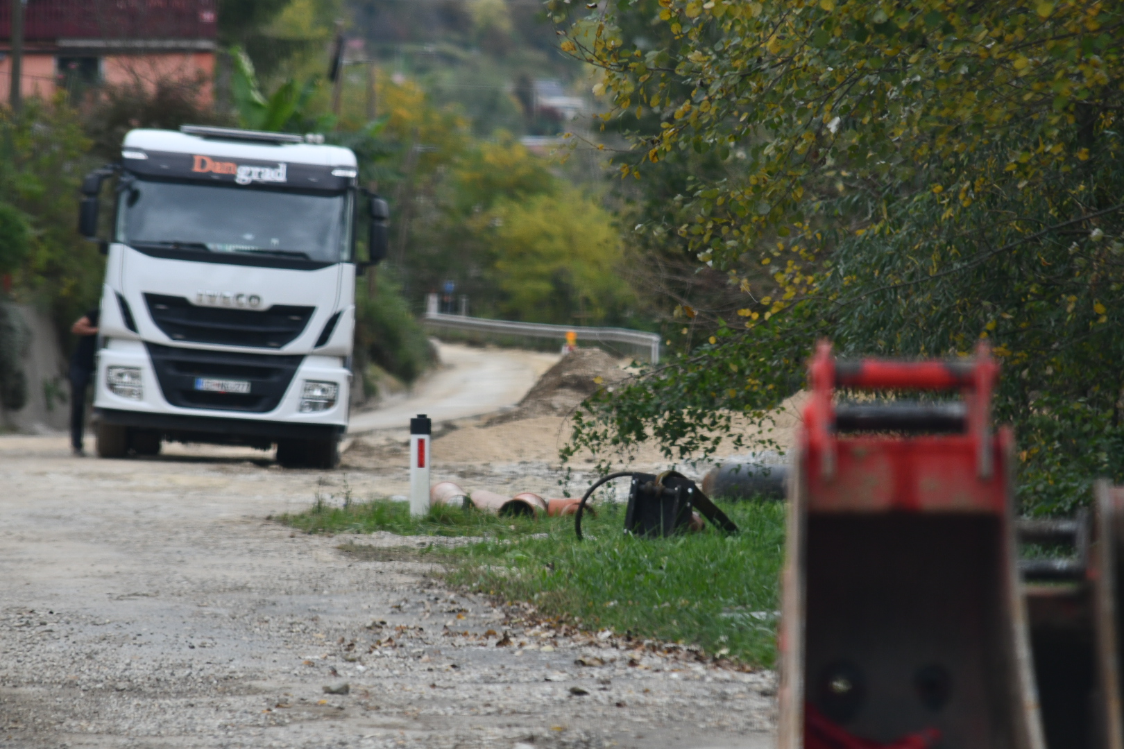 Čez praznike cesta skozi Malečnik še ne bo prevozna